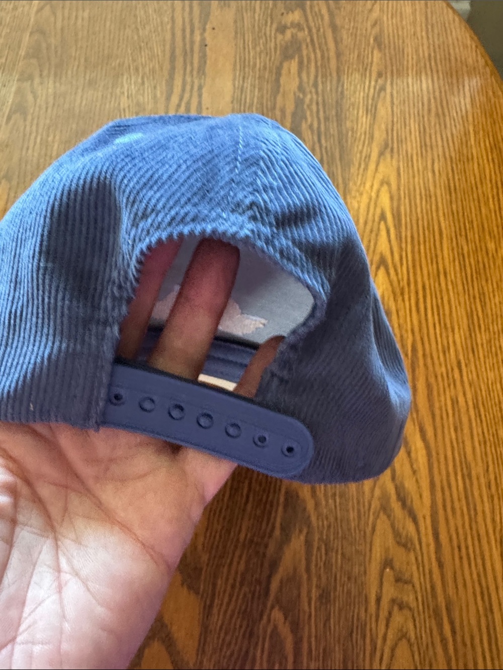 Waggle Corduroy Mustache Snap Back Hat - Picture 4 of 5